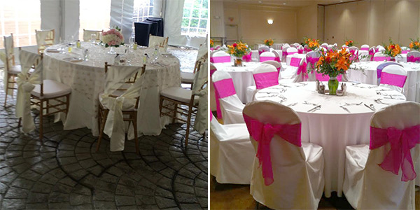 table and chair cover rentals